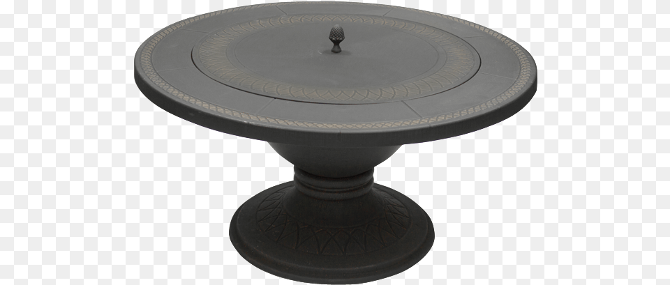 Dagan Bronze Outdoor Fire Pit Table 42 Inch Diameter Wood Burning Fire Pit Table With Cover, Coffee Table, Dining Table, Furniture, Tabletop Free Png Download