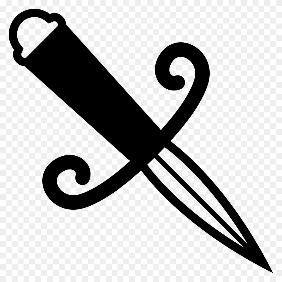 Dagger Emoji Clipart, Blade, Knife, Weapon Png Image