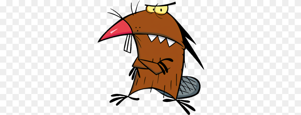 Daggett Beaver Daggett Angry Beavers, Animal, Beak, Bird, Person Png Image