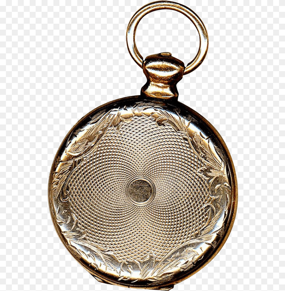 Daguerreotype Watch Form Locket Of 9k Gold Clipart Full Solid, Accessories, Pendant, Jewelry Free Png Download