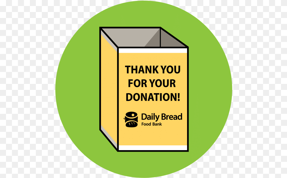 Daiily Bread S Donation Bin Icon Daily Bread Food Bank Box, Cardboard, Carton, Disk Free Png