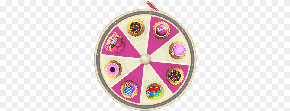 Daily Booster Wheel Drawing Candy Crush Saga, Disk, Food, Sweets, Pattern Free Png Download
