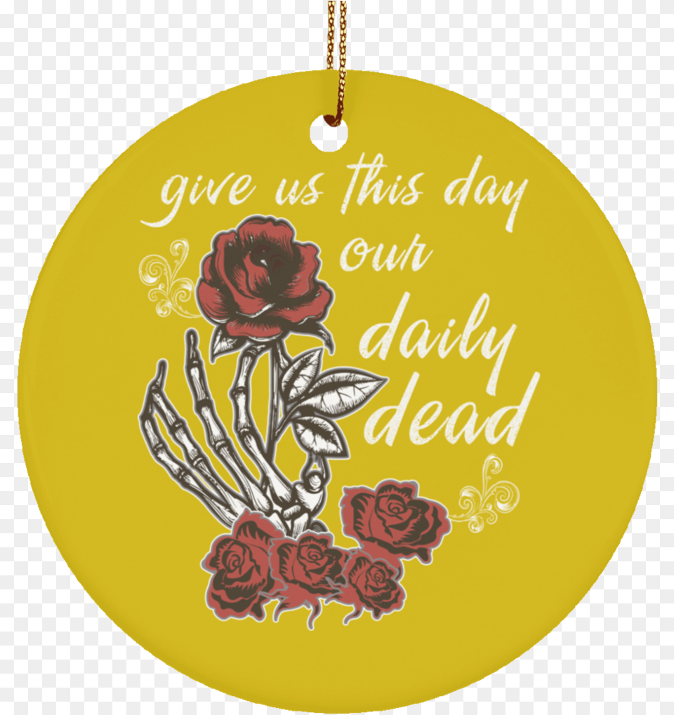 Daily Dead Rose Ceramic Circle Tree Ornament Hybrid Tea Rose, Accessories, Flower, Plant, Pattern Free Transparent Png