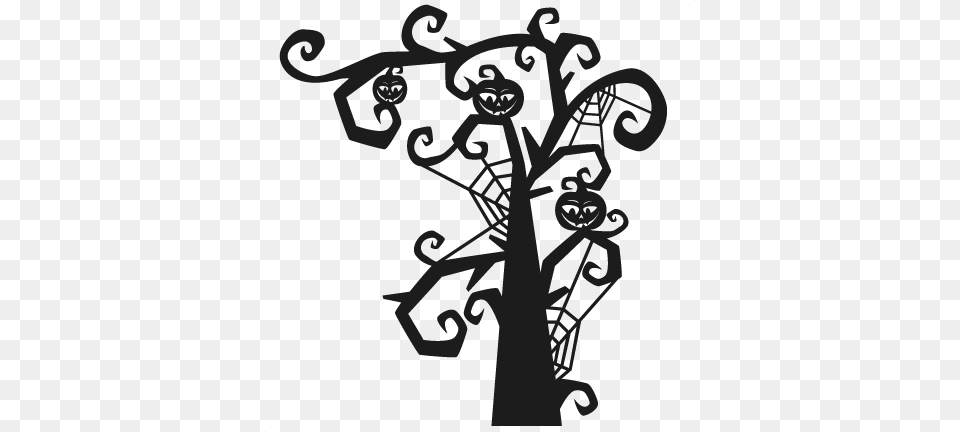 Daily Freebie Miss Kate Cuttables Spooky Tree, Art, Graphics, Silhouette, Floral Design Free Transparent Png