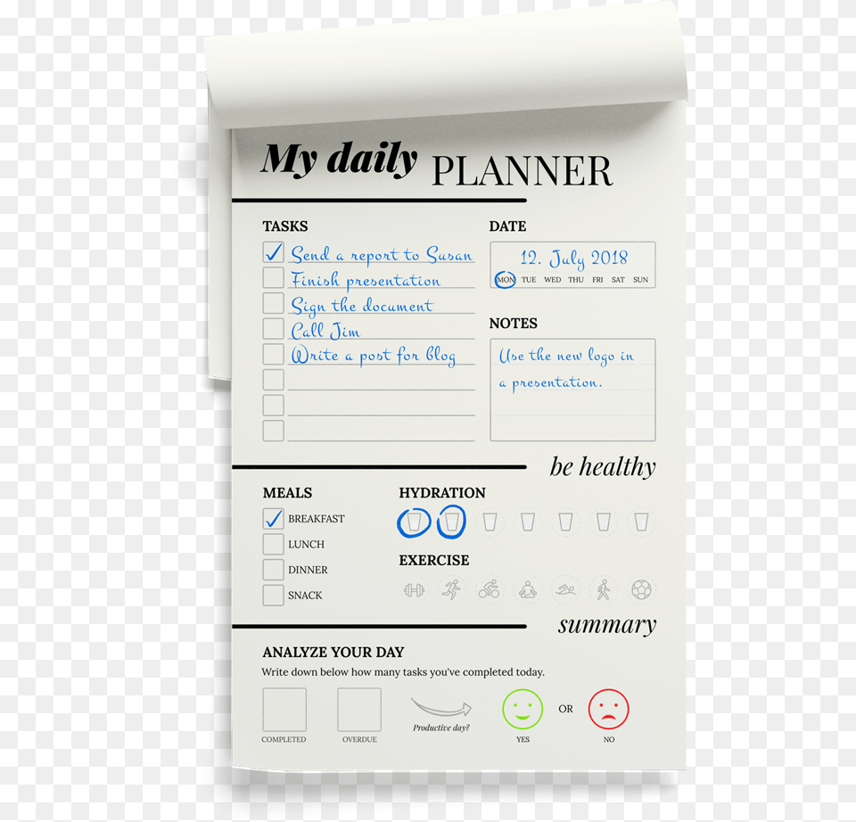 Daily Planner Pen Daily Planner, Text, Page Free Png