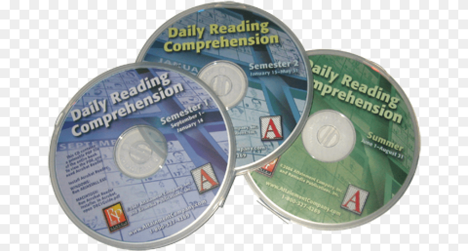 Daily Reading Comprehension Semester, Disk, Dvd Png