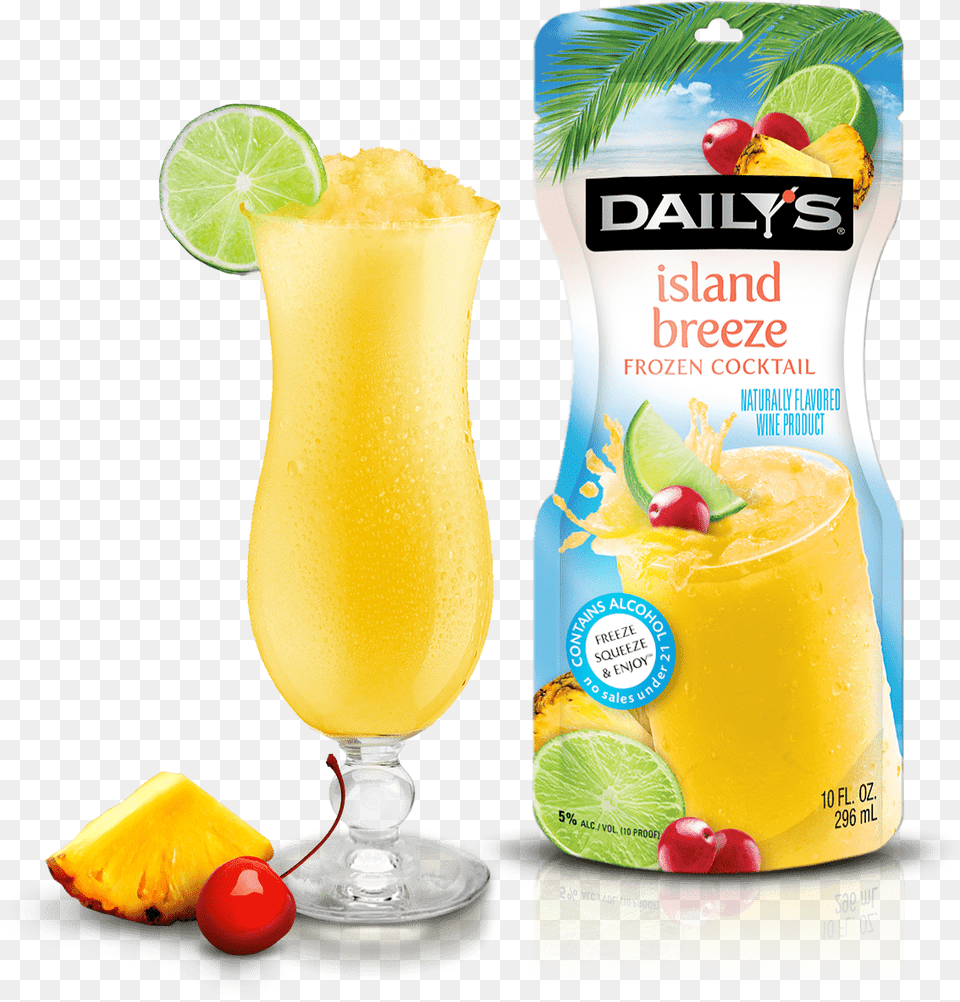 Daily S Island Breeze Frozen Pouch 10oztitle Daily Batida, Beverage, Juice, Food, Fruit Free Png Download
