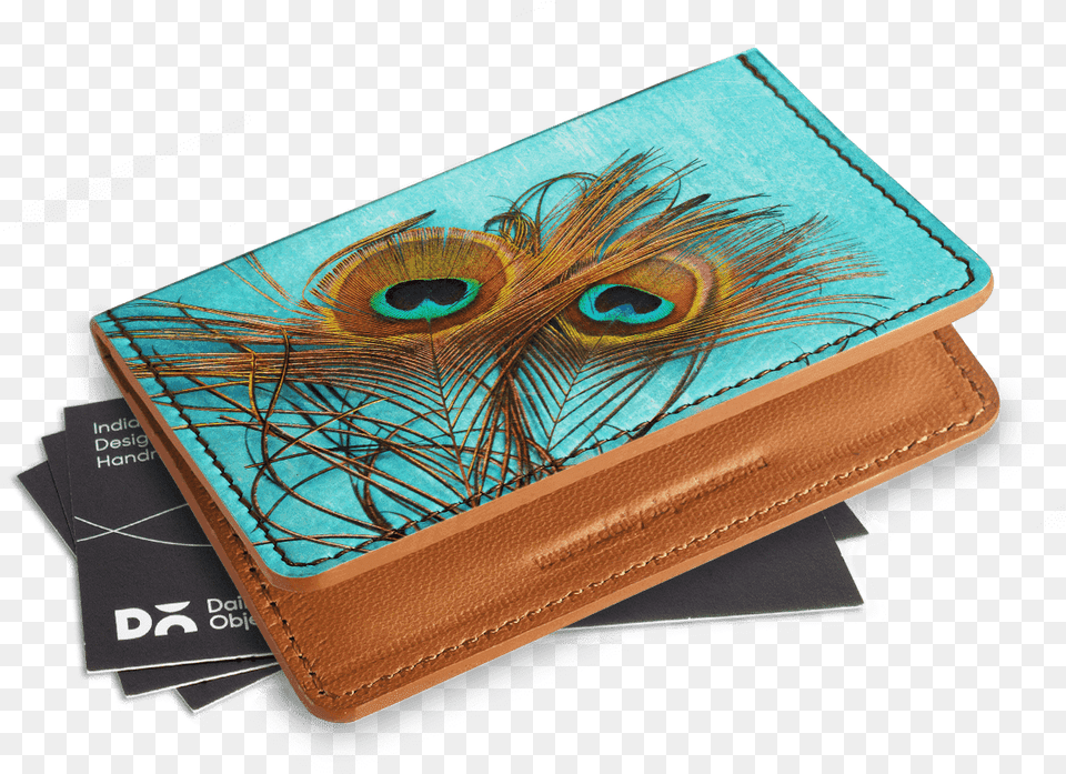Dailyobjects 3 Peacock Feathers Card Wallet Buy Online Business Card, Accessories Png Image