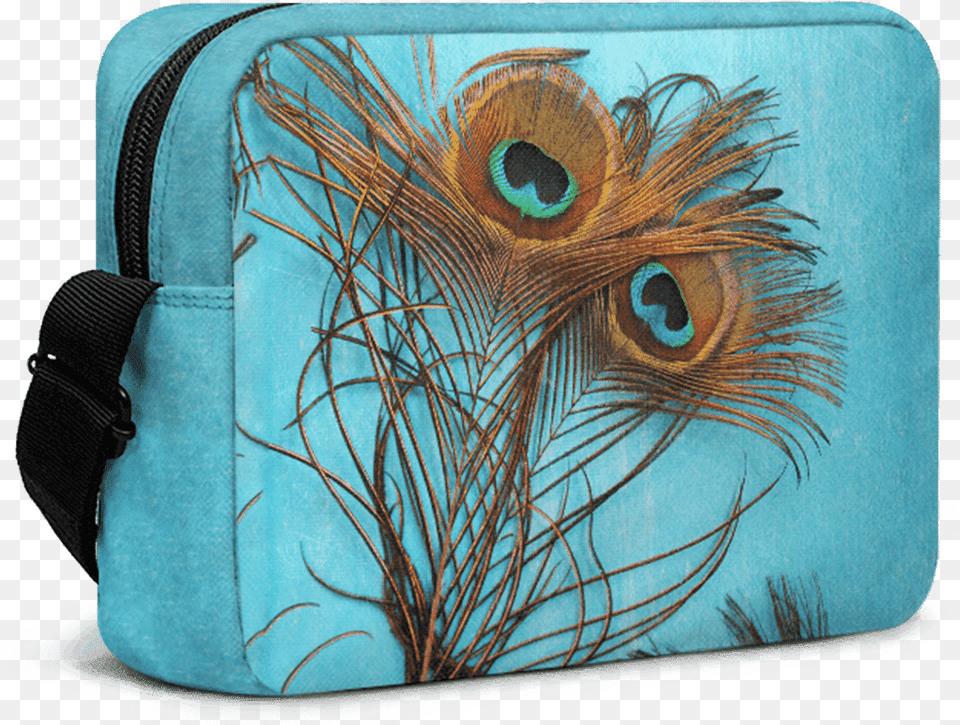 Dailyobjects 3 Peacock Feathers Laptop Bag, Accessories, Handbag, Purse, Canvas Png Image