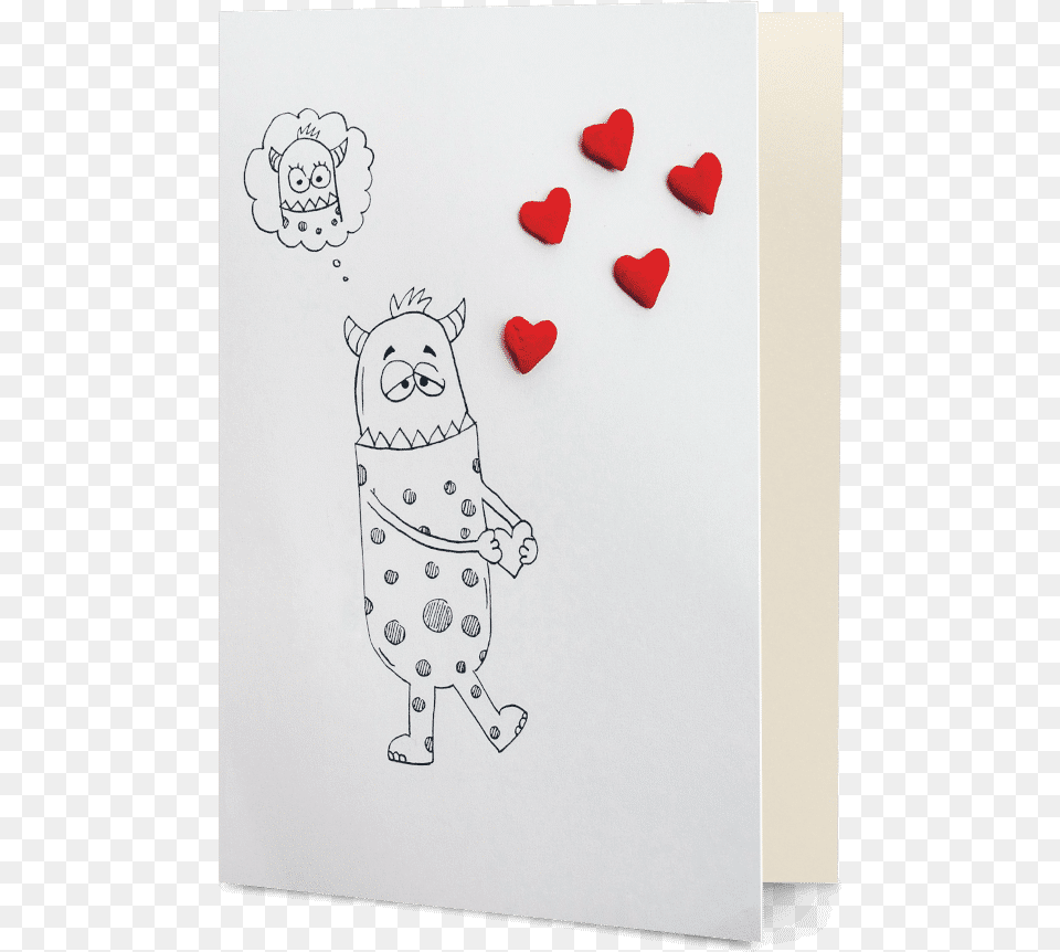 Dailyobjects Candy Hearts A5 Greeting Card Buy Online Sketch, Animal, Bear, Mammal, Wildlife Png Image