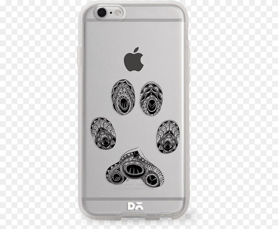 Dailyobjects Cat Paw Print Silicone Clear Case For Iphone 6 Boho Paw Print, Electronics, Mobile Phone, Phone Free Png