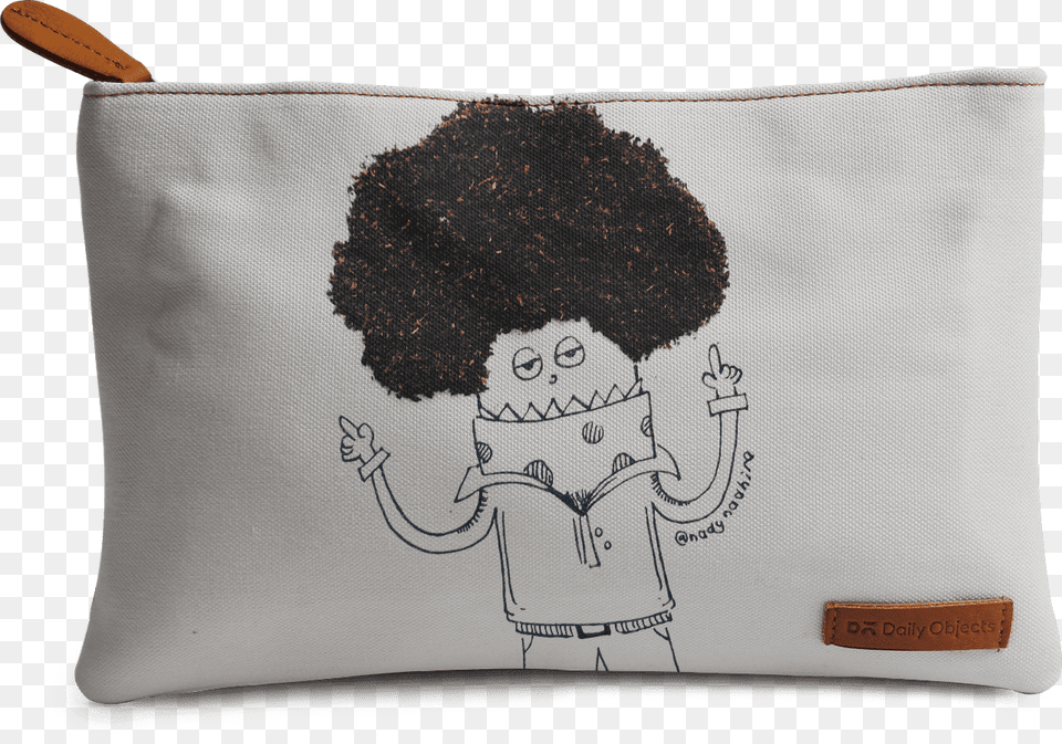 Dailyobjects Cool Guy Tea Hair Regular Stash Pouch Stitch, Home Decor, Cushion, Accessories, Person Free Transparent Png