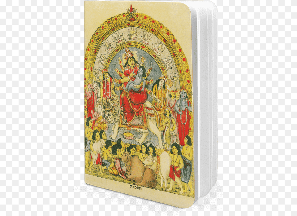 Dailyobjects Goddess Durga With Baby Krishna A5 Notebook Illustration, Art, Painting, Woman, Adult Free Png Download