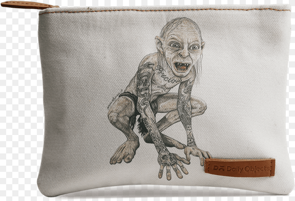 Dailyobjects Gollum Inked Jumbo Stash Pouch Buy Online Lord Of The Rings Tatyoo, Art, Accessories, Man, Male Free Png Download