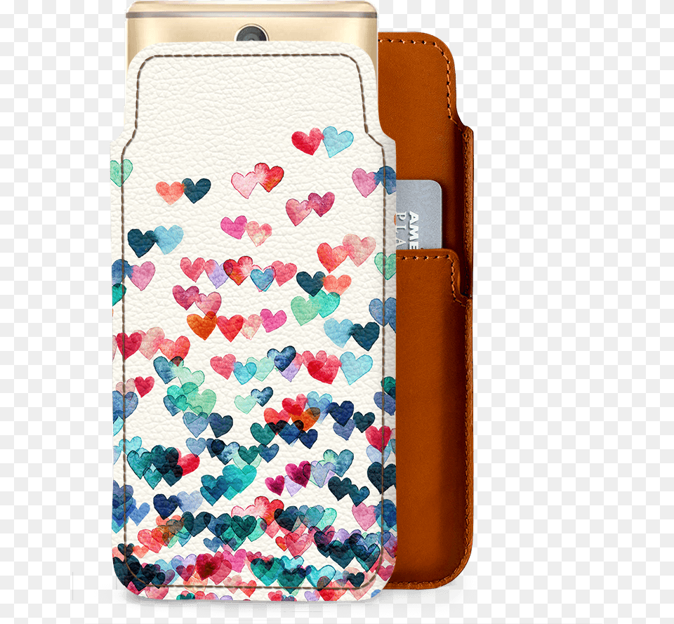 Dailyobjects Heart Connections Real Leather Sleeve Red White Blue Hearts, Accessories, Bag, Handbag, Electronics Free Transparent Png