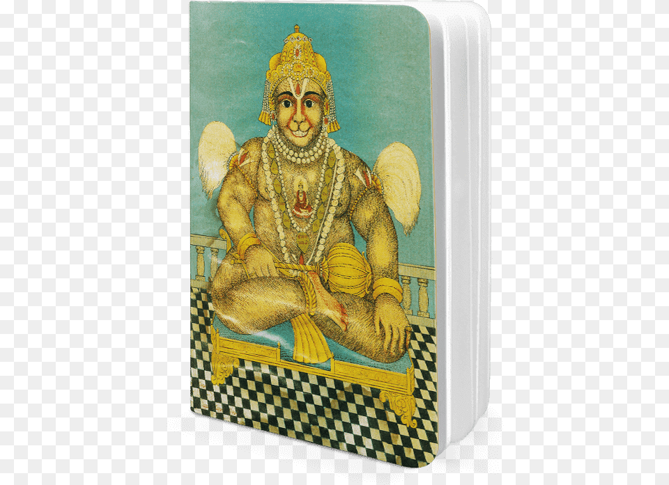 Dailyobjects Indian Mythology Hanuman Necklace A6 Notebook Sitting, Art, Painting, Adult, Bride Png