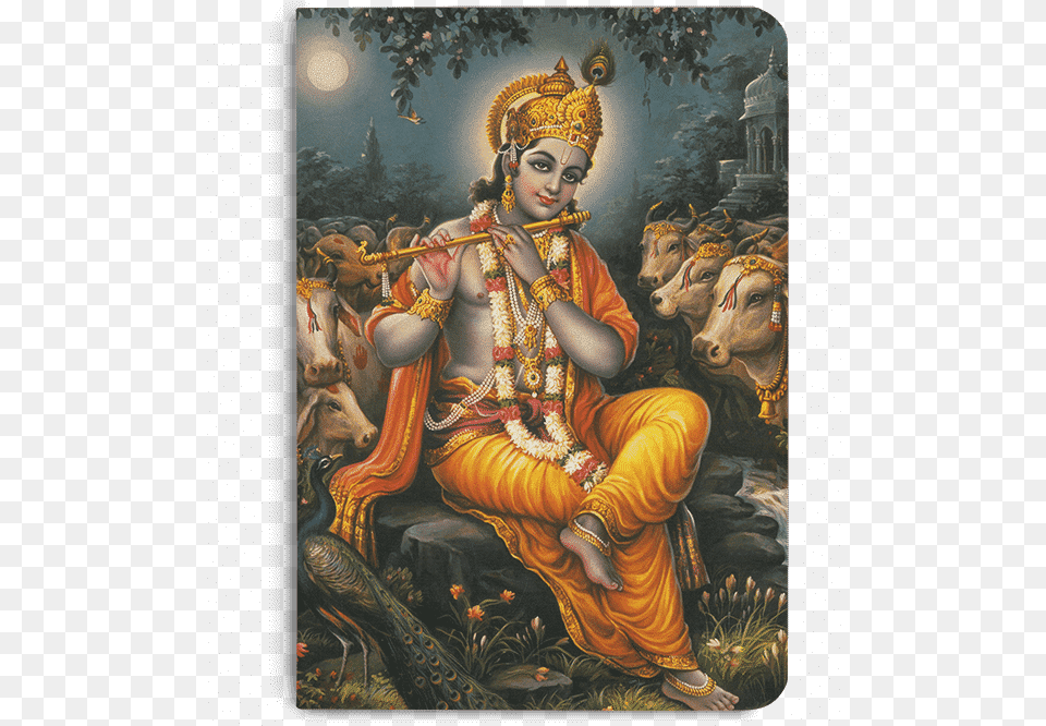 Dailyobjects Indian Mythology Krishna Cows A5 Notebook Krishan Janmashtami In 2019, Adult, Wedding, Person, Female Png