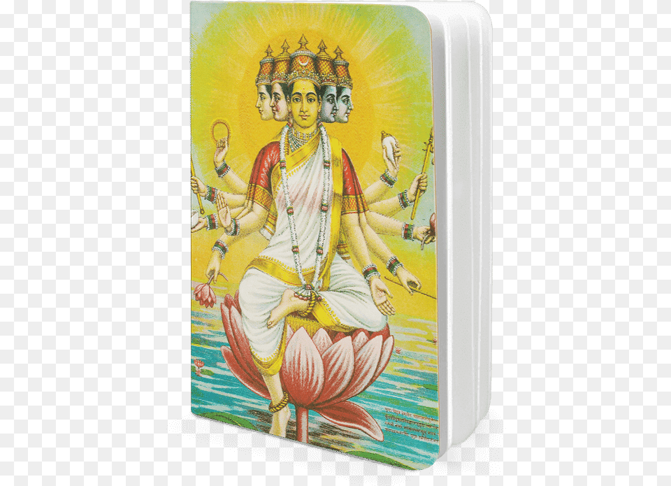 Dailyobjects Indian Mythology Lakshmi A5 Notebook Plain Gayatri Pariwar, Adult, Wedding, Person, Woman Png