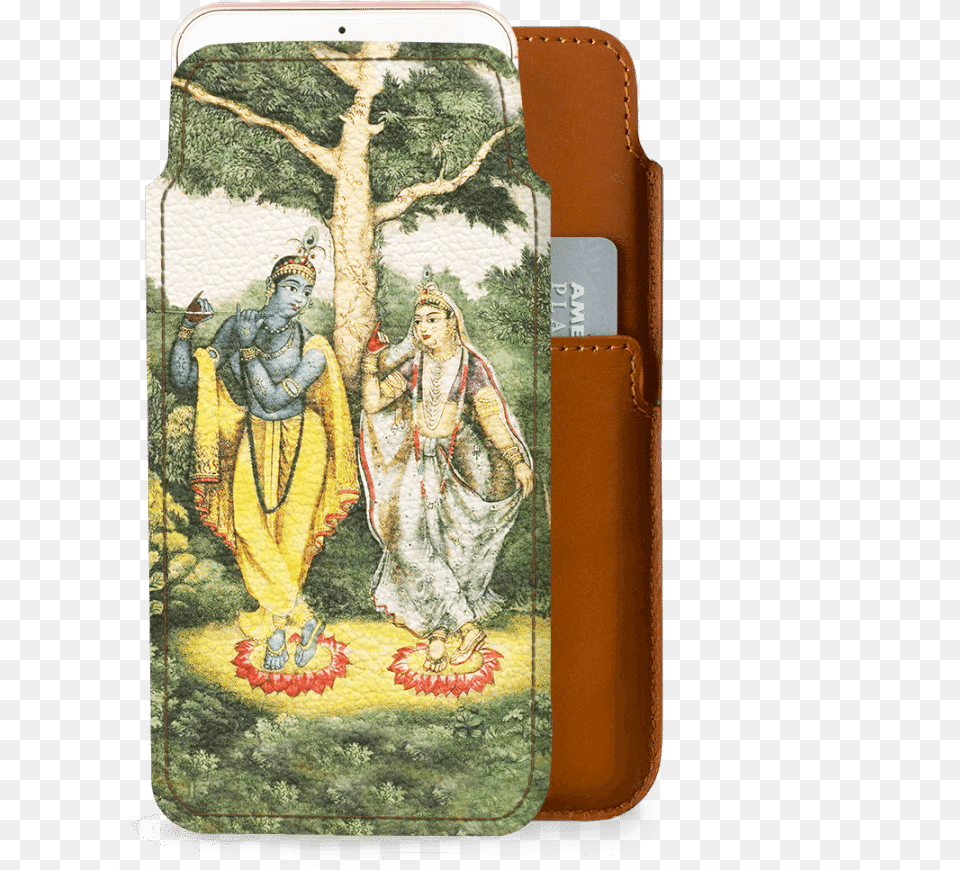 Dailyobjects Indian Mythology Radha Krishna Real Leather Wallet, Woman, Wedding, Person, Female Png Image