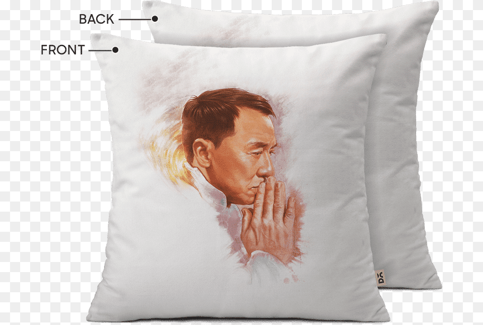 Dailyobjects Jackie Chan 18quot Cushion Cover Buy Online Pencil, Home Decor, Pillow, Adult, Male Png