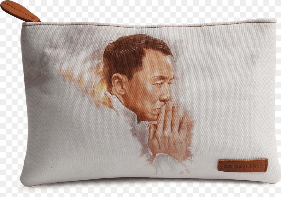 Dailyobjects Jackie Chan Regular Stash Pouch Coin Purse, Cushion, Home Decor, Face, Head Free Png Download