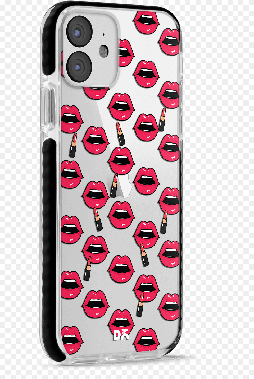 Dailyobjects Lipstick Icon Stride Clear Case Cover For Iphone 11 Iphone, Electronics, Mobile Phone, Phone, Person Png