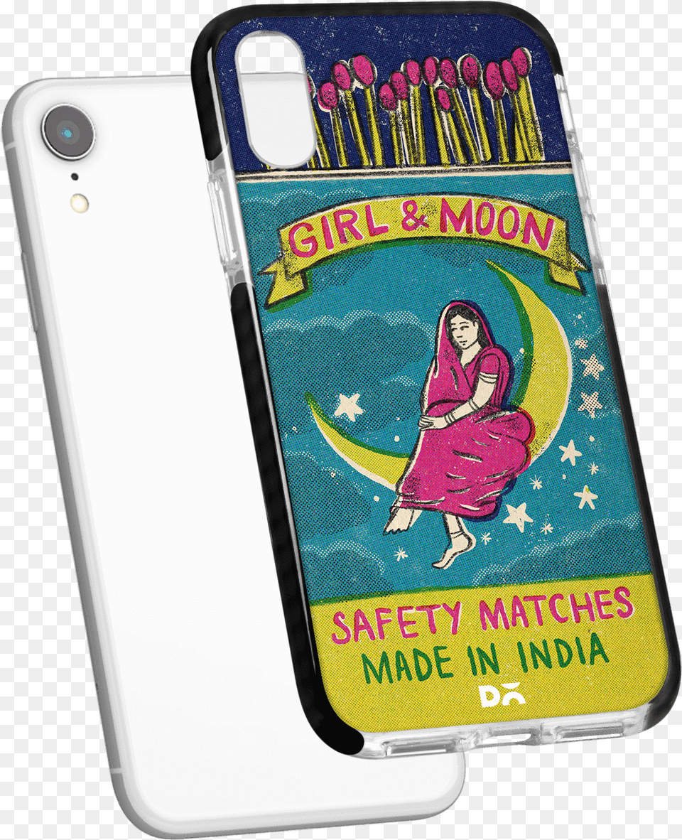 Dailyobjects Moon Girl Matchbox Stride Mobile Phone Case, Electronics, Person, Mobile Phone, Face Png Image