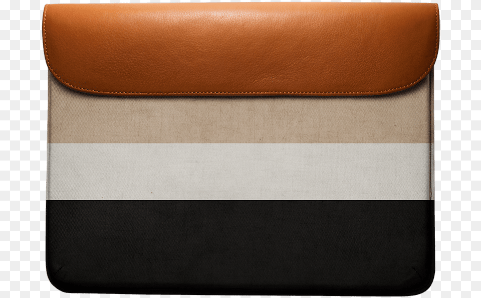 Dailyobjects Natural Cream And Black Real Leather Envelope Nyx Professional Makeup Laptop Envelope Bag Accessories, Handbag, Wallet Free Png