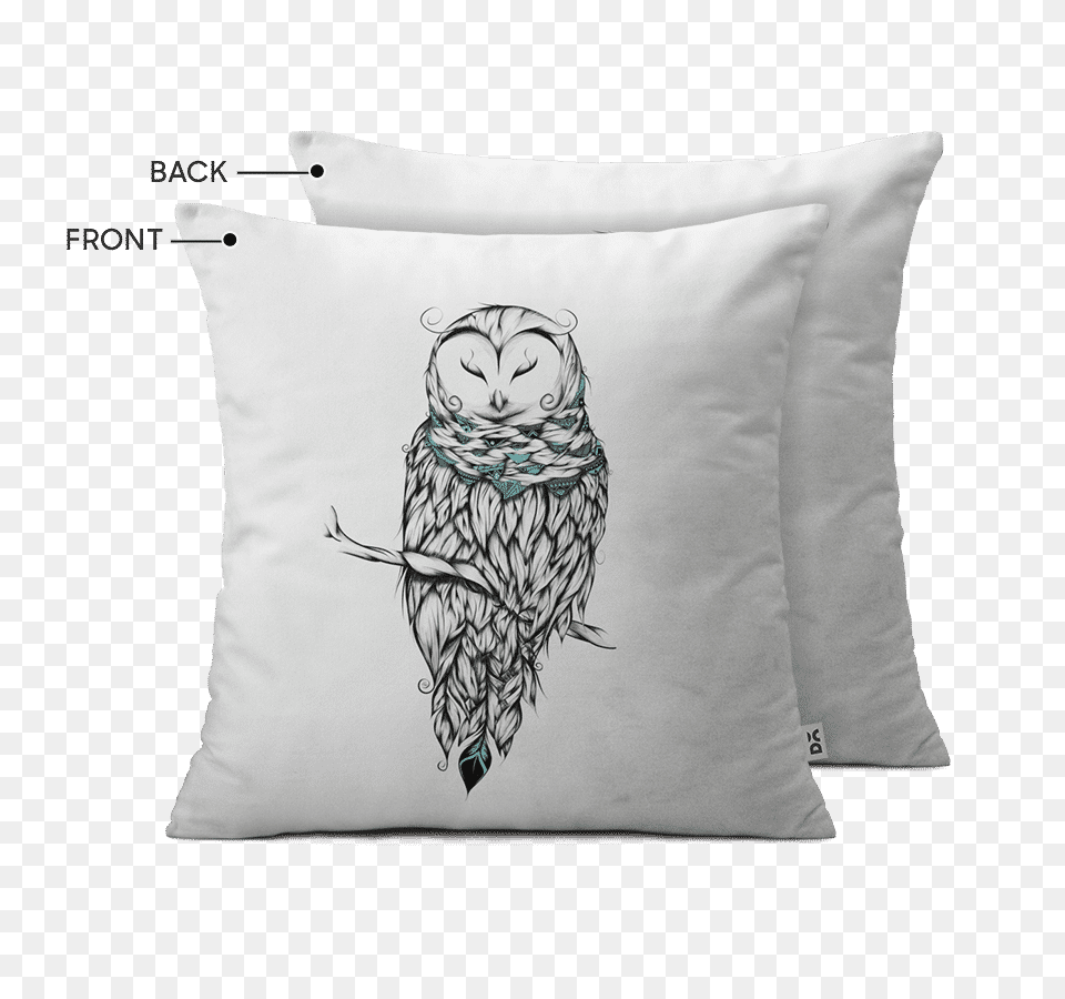 Dailyobjects Poetic Snow Owl 12quot Cushion Cover Buy Coque Pour Samsung Galaxy J5 2015 Sm J500 Potique, Home Decor, Pillow, Animal, Bird Free Png