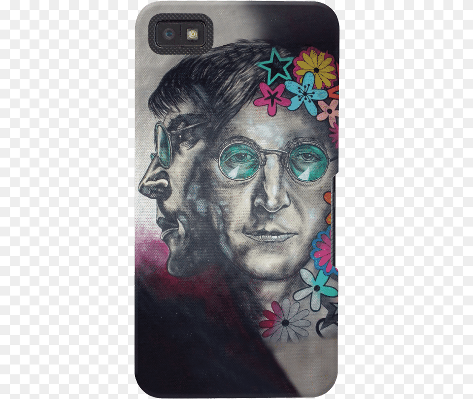 Dailyobjects Silver John Lennon Pop Art Case For Blackberry Visual Arts, Person, Adult, Man, Male Free Transparent Png