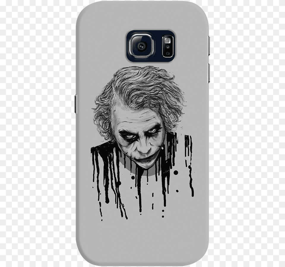 Dailyobjects The Joker Does Not Smile Case For Samsung Best Black And White T Shirt Designs, Art, Drawing, Electronics, Phone Png