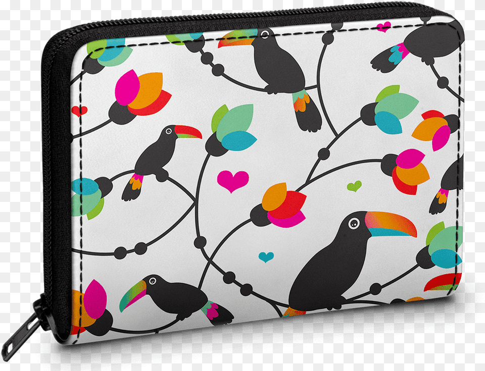 Dailyobjects Tree Tucan Zipper Slim Card Amp Coin Wallet Toucan, Accessories, Animal, Bird Free Png Download