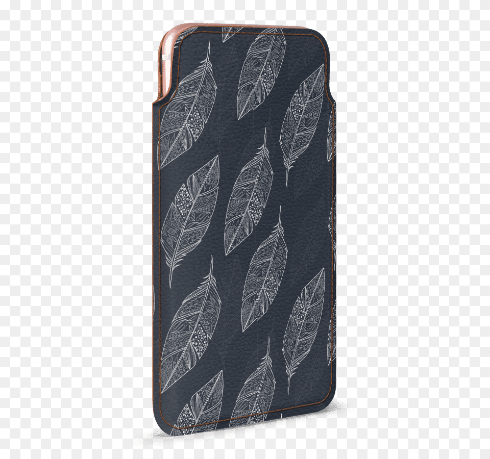 Dailyobjects Tribal Feathers Grey Real Leather Wallet Iphone, Accessories Free Png Download