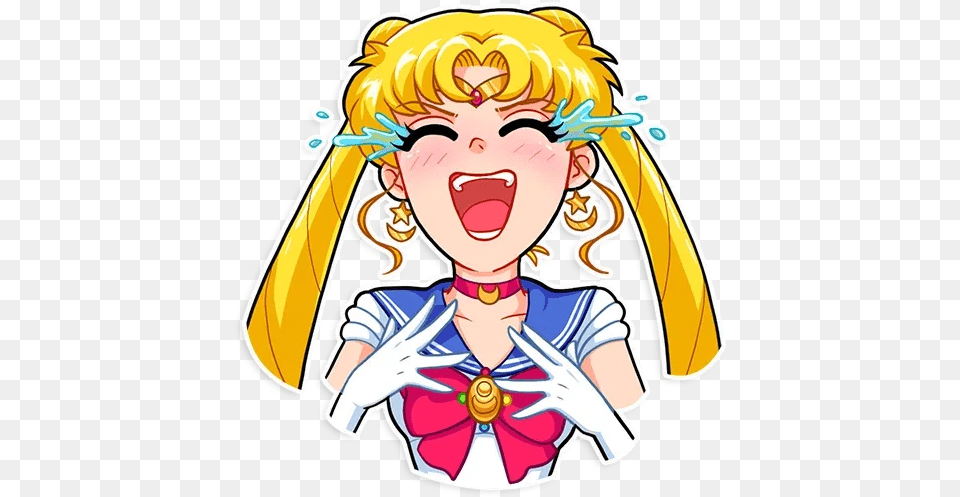 Dailytools Whatsapp Stickers Stickers Cloud Sailor Moon Sticker Whatsapp, Book, Comics, Publication, Baby Png