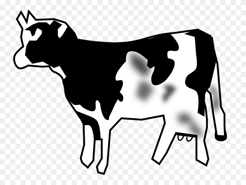 Dairy Cattle Baka Taurine Cattle Ox Computer Icons, Animal, Livestock, Mammal, Stencil Free Png Download