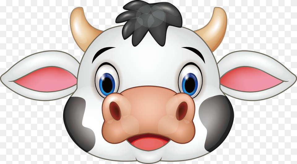Dairy Cattle Clip Art Cow Ears Clipart, Animal, Livestock, Mammal, Snowman Png Image