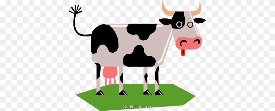 Dairy Cow Royalty Free Vector Clip Art Illustration, Animal, Cattle, Dairy Cow, Livestock Png