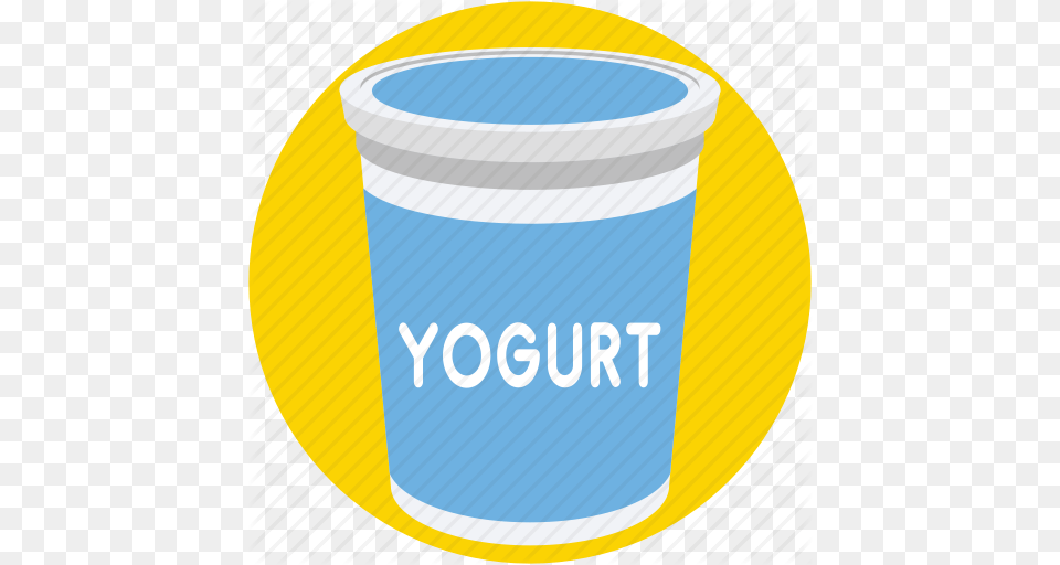 Dairy Food Milk Yogurt Yogurt Cup Icon, Disk, Plastic Free Transparent Png