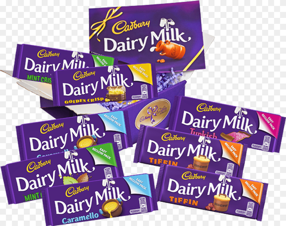 Dairy Milk Chocolate Bar Flavours, Food, Sweets, Candy Free Transparent Png