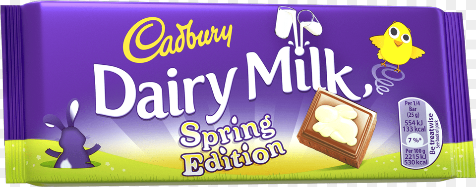 Dairy Milk Spring Edition Bar Cadbury Dairy Milk Bar, Food, Sweets Png Image