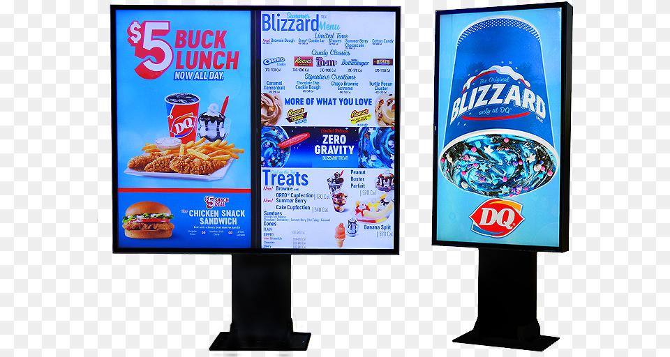 Dairy Queen, Advertisement, Screen, Monitor, Hardware Free Transparent Png