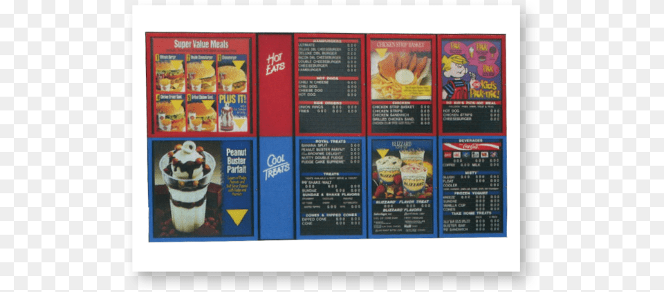 Dairy Queen 1990 Dairy Queen Menu, Text, Person Free Png
