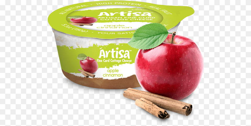 Dairy Spotlight Artisa Apple Cinnamon Curd Snack Cinnamon, Food, Fruit, Plant, Produce Png