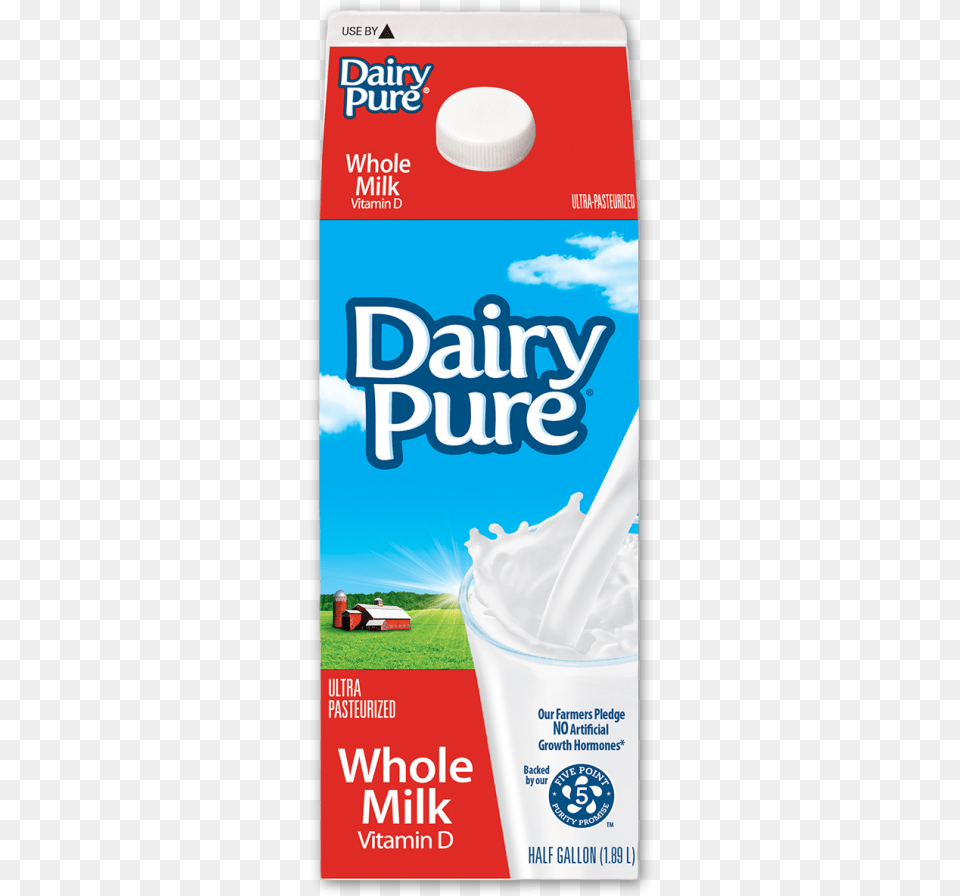 Dairypure Whole Milk Tuscan Dairy Farms Dairy Pure Whole Milk Half Gallon, Beverage, Food Png