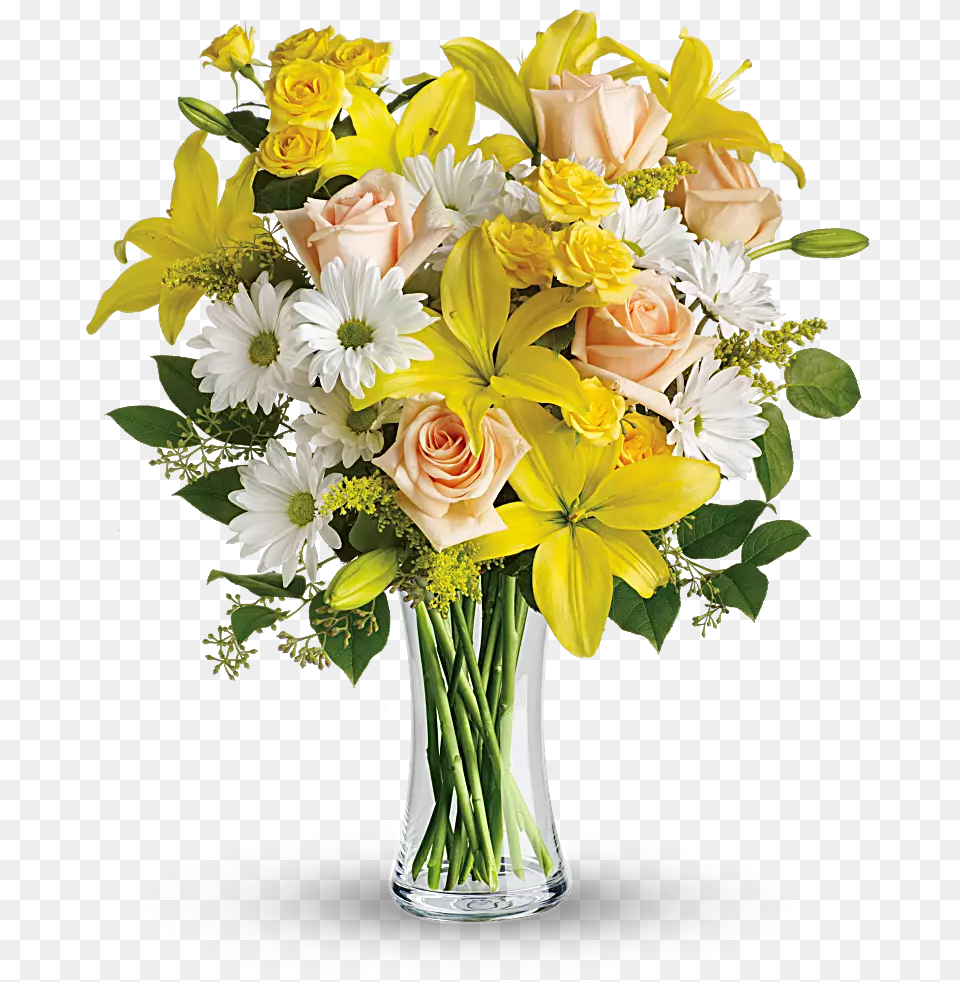 Daisies And Sunbeams U2013 Roslynflorist Flower Bouquet, Plant, Flower Arrangement, Flower Bouquet, Art Png Image