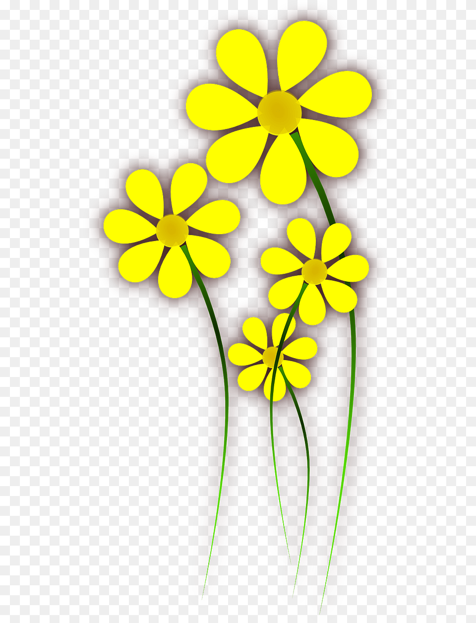 Daisies Clip Arts For Web Yellow Flowers Vector, Anther, Petal, Flower, Daisy Free Transparent Png