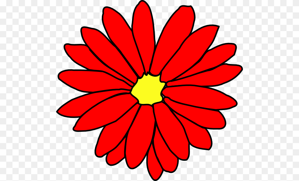 Daisies Clipart Daffodil Flower Red Daisy Clip Art Pink Daisy Clipart, Petal, Plant, Dahlia, Dynamite Free Png Download