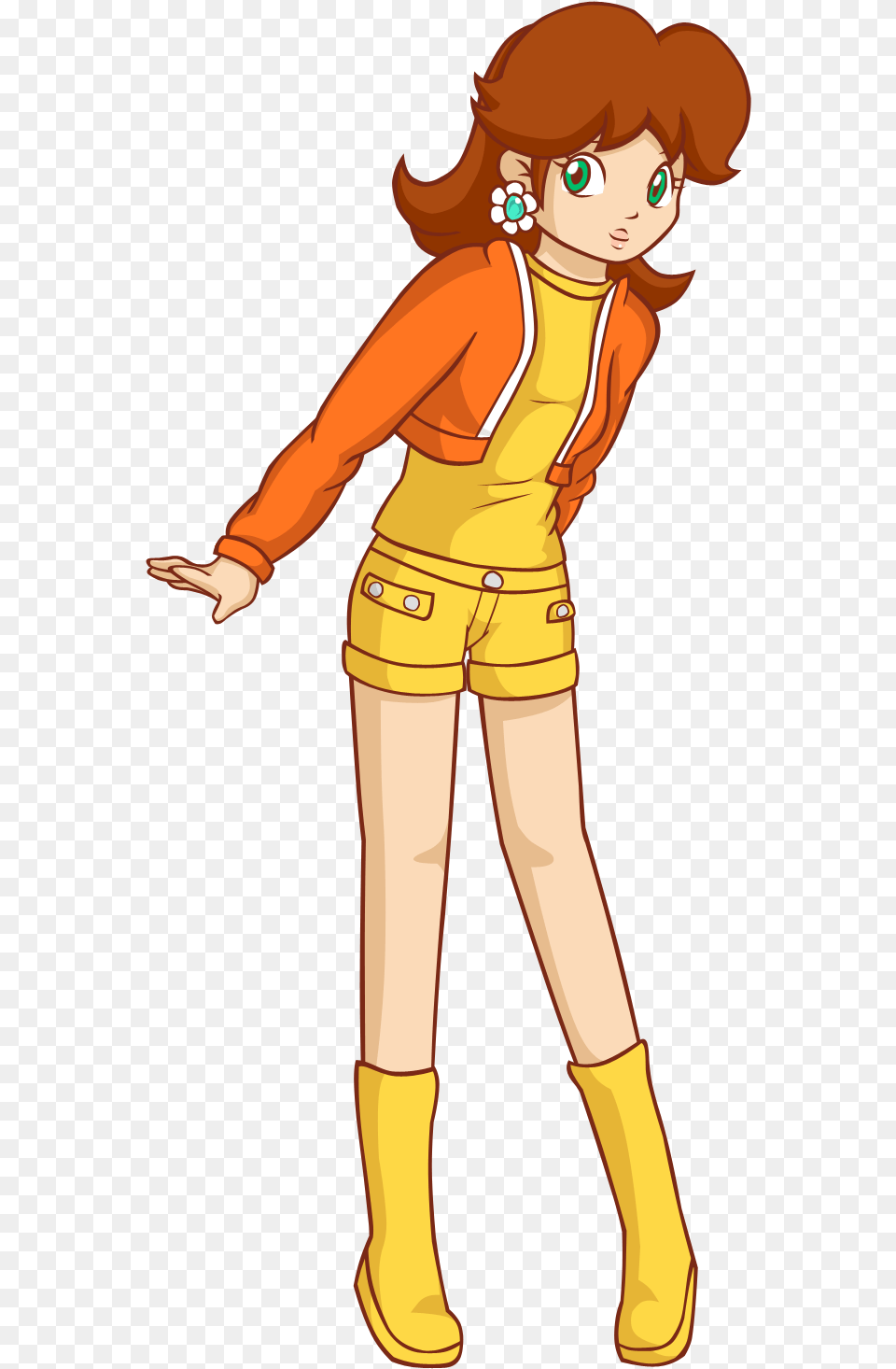 Daisies Drawing Princess Princess Daisy Sports Clothes Daisy, Person, Book, Comics, Publication Free Transparent Png