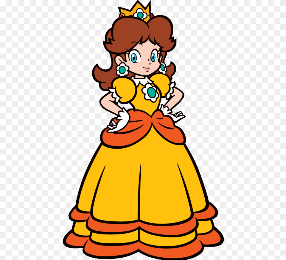 Daisy 2d Download Princess Daisy, Cartoon, Baby, Person, Face Free Png