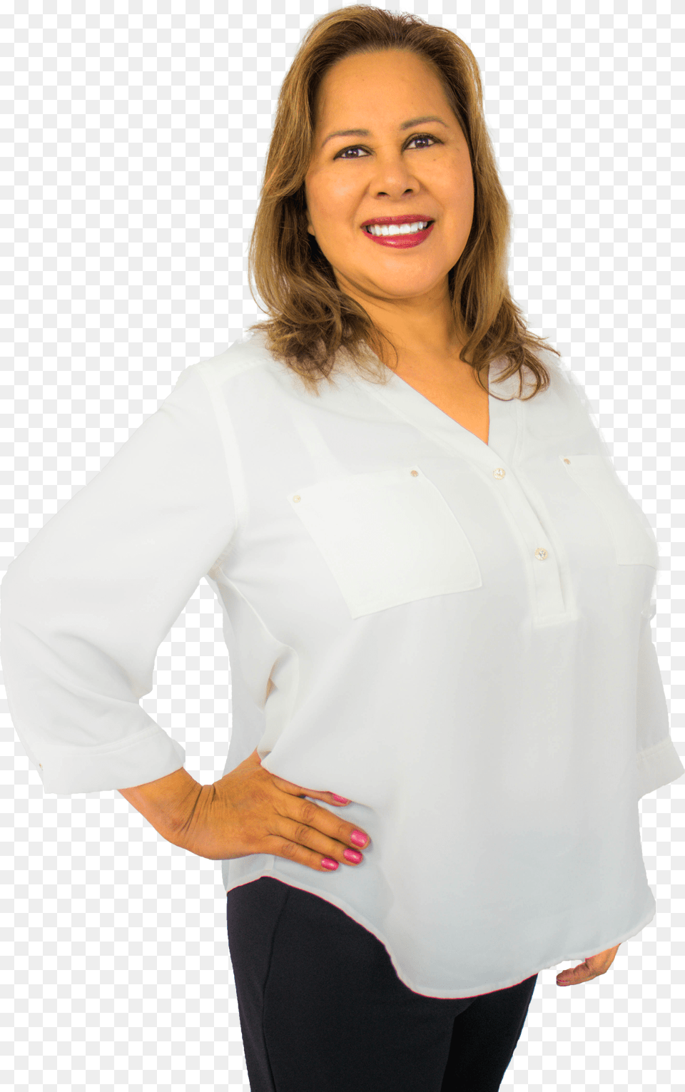 Daisy Alvarenga Dds We Find That Many Of Our Patients Sweater, Adult, Sleeve, Shirt, Person Png